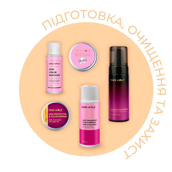Набір для корекції, фарбування та ламінування брів та вій Nikk Mole Brow & Lash Box