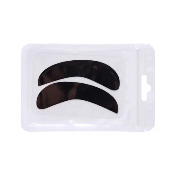 Reusable silicone lash patches, narrow (1 pair), black