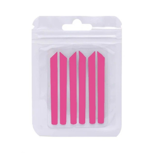 Eyelash lamination spacers (3 pairs, straight, raspberry)