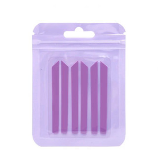 Eyelash lamination spacers (3 pairs, straight, purple)