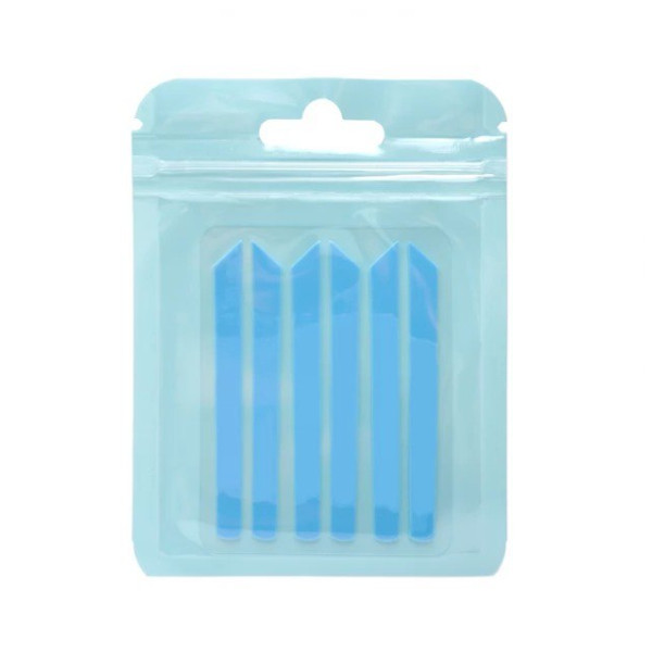 Eyelash lamination spacers (3 pairs, straight, light blue)