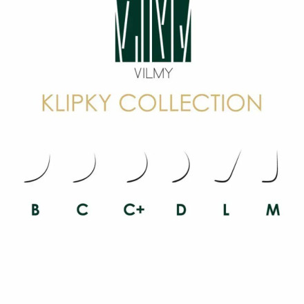 Chocolate eyelashes 20 lines VILMY KLIPKY C, 0.10, 10 mm