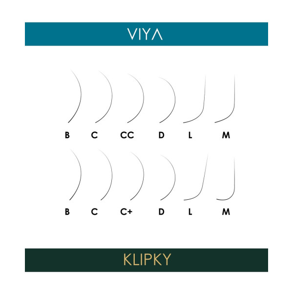 Вії чорні 20 ліній VILMY VIYA CC, 0.10, 8 мм