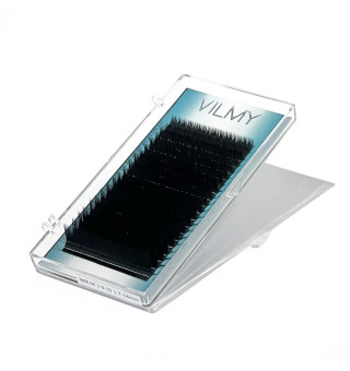 Black eyelashes 20 lines VILMY VIYA C, 0.07, 6 mm