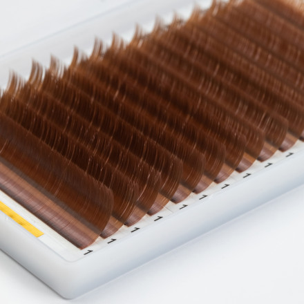 Brown Lashes 16 Lines ALIAS mix CC, 0.10, 7–13 mm