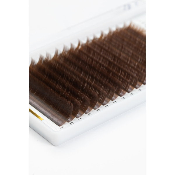 Dark brown lashes 16 Lines ALIAS mix C, 0.10, 6–13 mm
