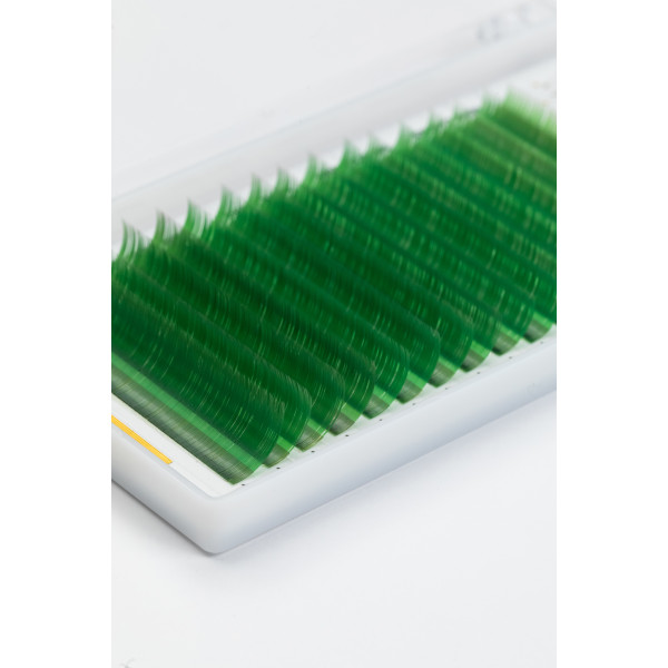 Green lashes 16 lines ALIAS mix CC, 0.07, 7–13 mm
