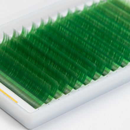 Green lashes 16 lines ALIAS mix CC, 0.07, 7–13 mm