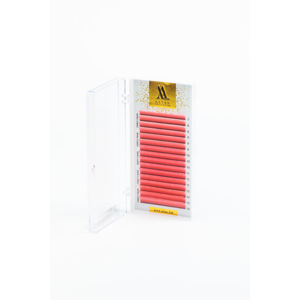 Pink lashes 16 lines ALIAS mix CC, 0.07, 7–13 mm