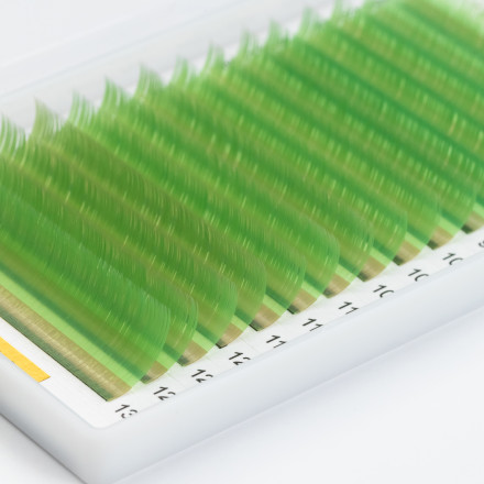 Green light lashes 16 lines ALIAS mix CC, 0.07, 7–13 mm