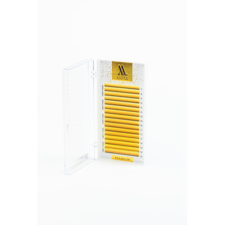 Yellow lashes 16 lines ALIAS mix CC, 0.07, 7–13 mm