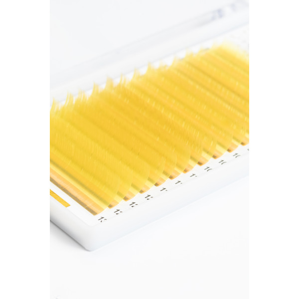 Yellow lashes 16 lines ALIAS mix CC, 0.07, 7–13 mm