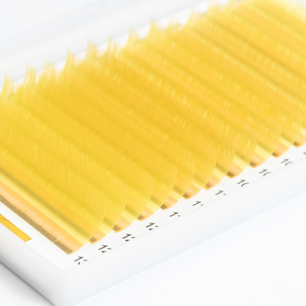 Yellow lashes 16 lines ALIAS mix CC, 0.07, 7–13 mm