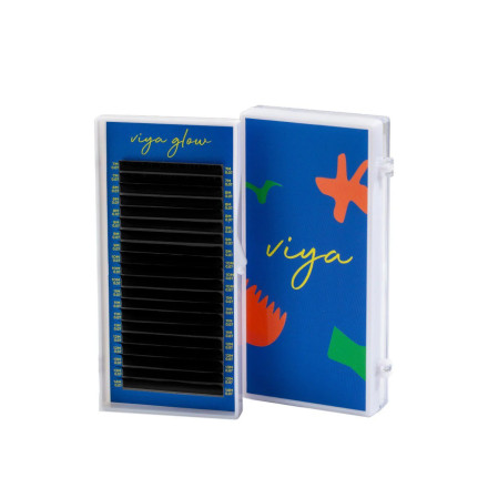 Ресницы чёрные VIYA mix M, 0.10, 7-14 мм