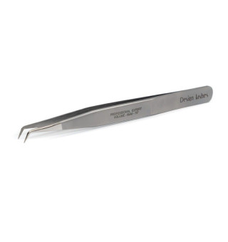 Пінцет для нарощування вій Design Lashes L 6 мм 75° (матовий сатин)