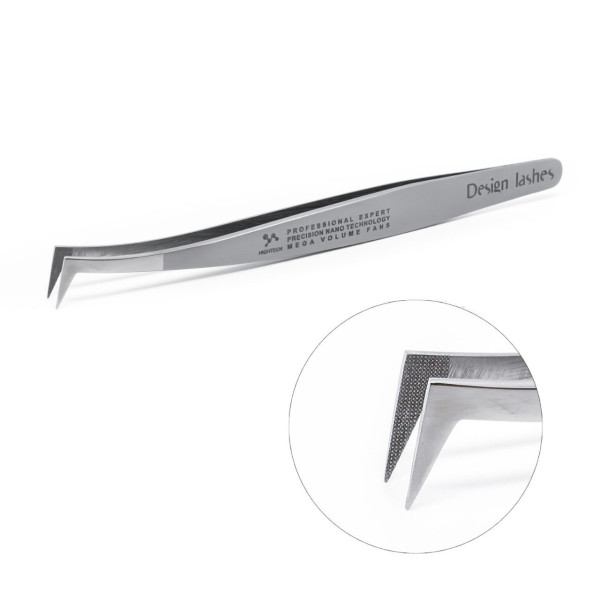 Eyelash extension tweezers Design Lashes hatchet with nano coating (matte satin)