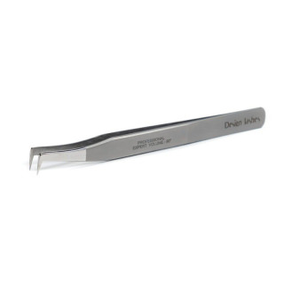 Eyelash extension tweezers Design Lashes 90° boot with thin tip (matte satin)