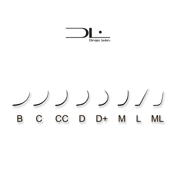 Rzęsy lavender 20 linii design lashes mix C/CC, 0.07, 8–13 mm