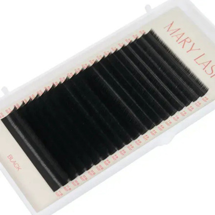 Black eyelashes 20 lines MARY LASH Volume Lashes Mix C, 0.07, 6 – 11 mm
