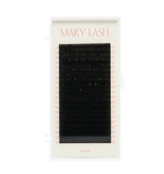 Black eyelashes 20 lines MARY LASH Volume Lashes Mix CC, 0.07, 7 – 12 mm