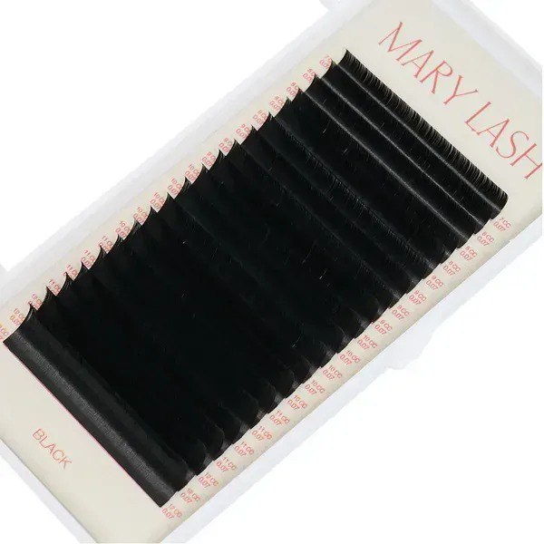 Вії black 20 ліній MARY LASH Volume lashes mix CC, 0.07, 7 – 12 мм