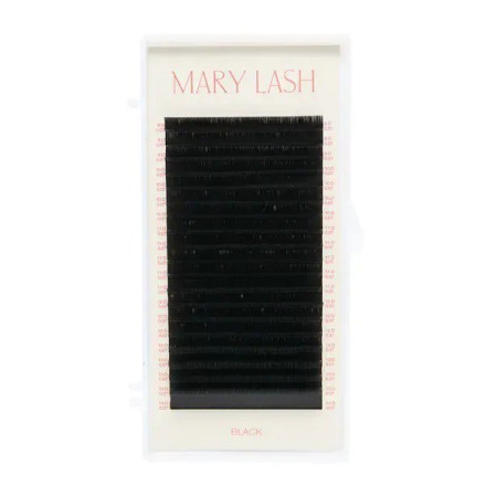 Black eyelashes 20 lines MARY LASH Volume Lashes Mix D, 0.07, 8 – 14 mm