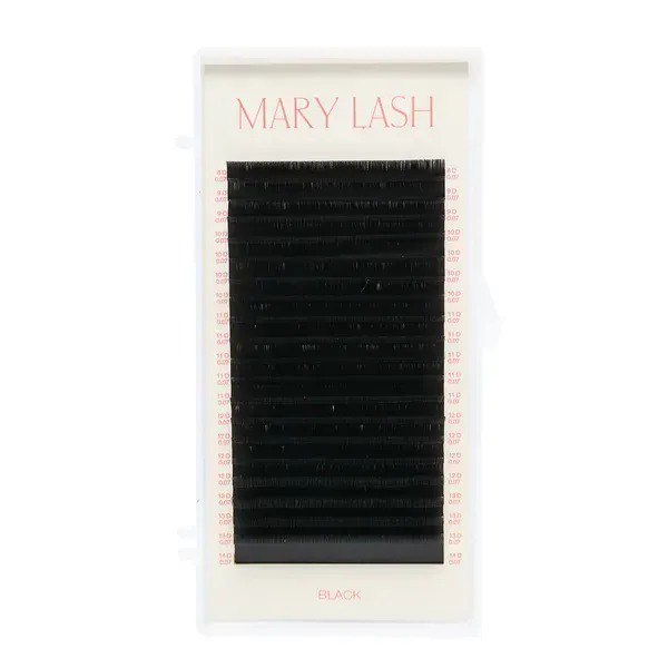 Black eyelashes 20 lines MARY LASH Volume Lashes Mix D, 0.07, 8 – 14 mm