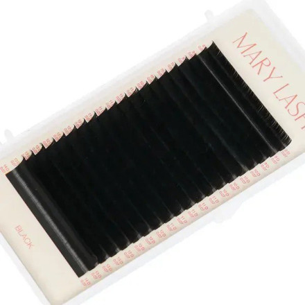 Black eyelashes 20 lines MARY LASH Volume Lashes Mix D, 0.07, 8 – 14 mm