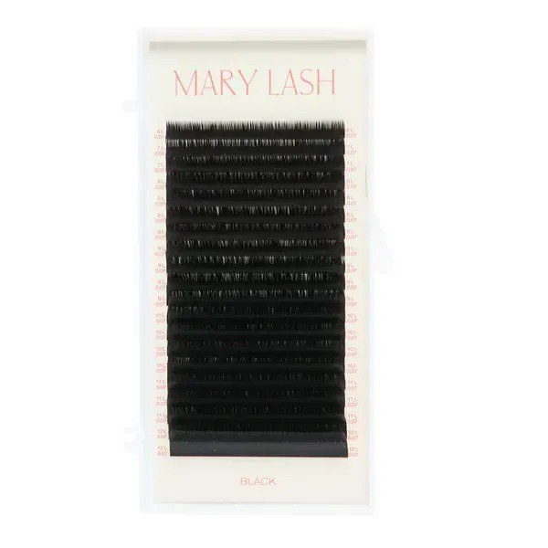 Ресницы black 20 линий MARY LASH Volume lashes mix L, 0.07, 6 – 12 мм