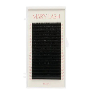 Black eyelashes 20 lines MARY LASH Volume Lashes Mix M, 0.07, 6 – 12 mm