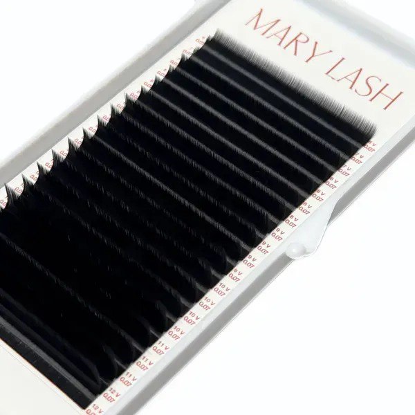 Вії black 20 ліній MARY LASH Volume lashes mix V, 0.07, 6 – 12 мм