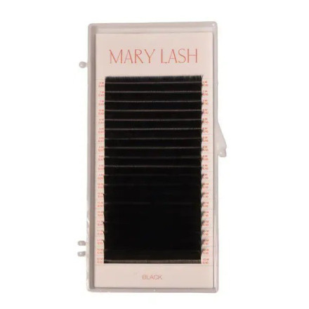 Black eyelashes 20 lines MARY LASH Classic lashes Mix M, 0.10, 6 – 12 mm