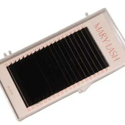 Black eyelashes 20 lines MARY LASH Classic lashes Mix M, 0.10, 6 – 12 mm