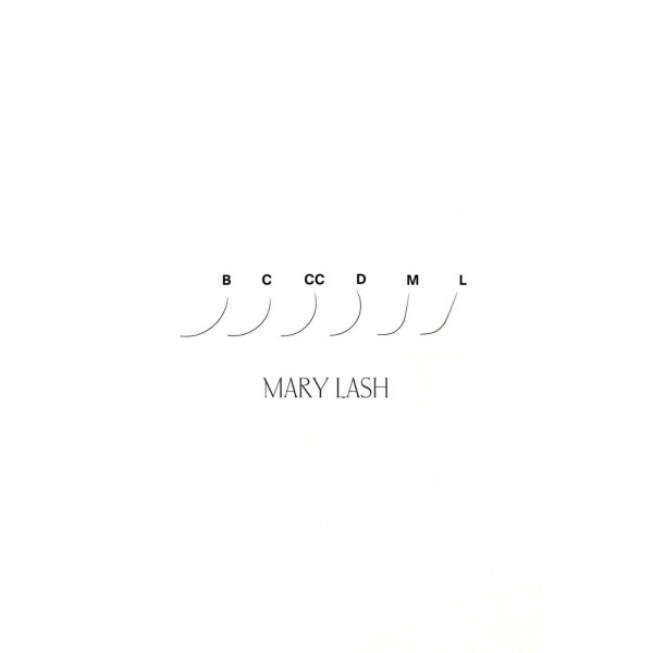 Black eyelashes 20 lines MARY LASH Classic lashes Mix M, 0.10, 6 – 12 mm