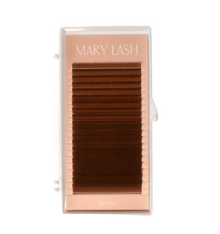 Ресницы blond honey brown 20 линий MARY LASH Volume lashes mix C, 0.07,  7 – 12 мм