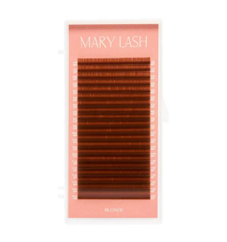 Ресницы blond honey brown 20 линий MARY LASH Volume lashes mix CC, 0.07,  8 – 14 мм