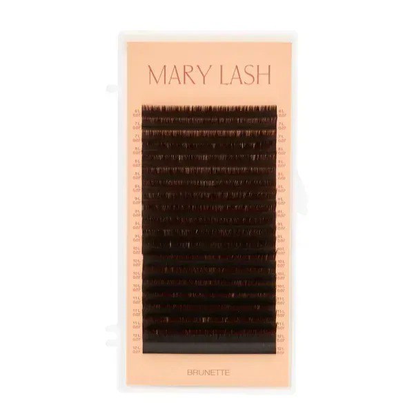 Вії brunette espresso 20 ліній MARY LASH Volume lashes mix B, 0.07, 6 – 11 мм
