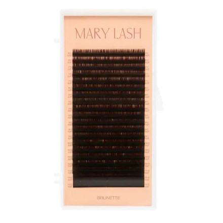 Вії brunette espresso 20 ліній MARY LASH Volume lashes mix C, 0.07, 6 – 11 мм