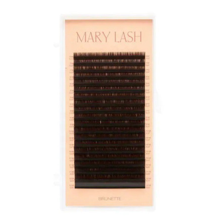 Ресницы brunette espresso 20 линий MARY LASH Volume lashes mix M, 0.07, 6 – 12 мм