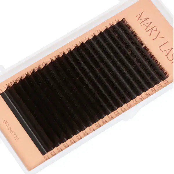 Ресницы brunette espresso 20 линий MARY LASH Volume lashes mix M, 0.07, 6 – 12 мм