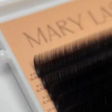 Brunette espresso eyelashes 20 lines MARY LASH Volume lashes mix C, 0.10, 8 – 14 mm