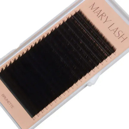 Espresso w kolorze brunetki rzęsy 20 linii MARY LASH Volume lashes mix L, 0.10, 6 – 12 mm