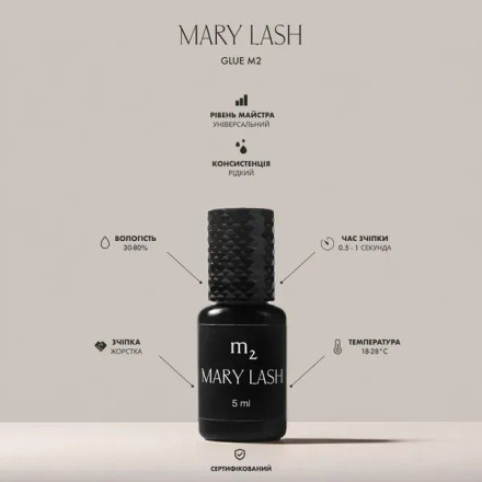 Klej do przedłużania rzęs MARY LASH m2, 10 ml