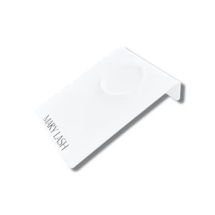 Tilted eyelash tray with groove ring MARY LASH, 15×11 cm