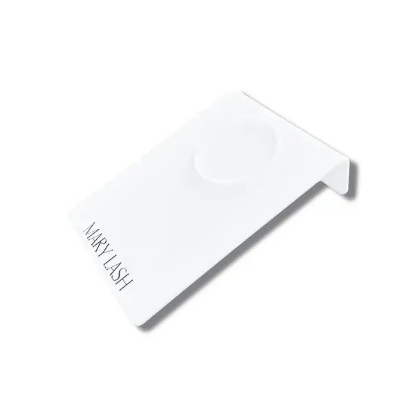 Tilted eyelash tray with groove ring MARY LASH, 15×11 cm