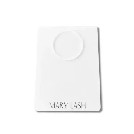 Tilted eyelash tray with groove ring MARY LASH, 15×11 cm