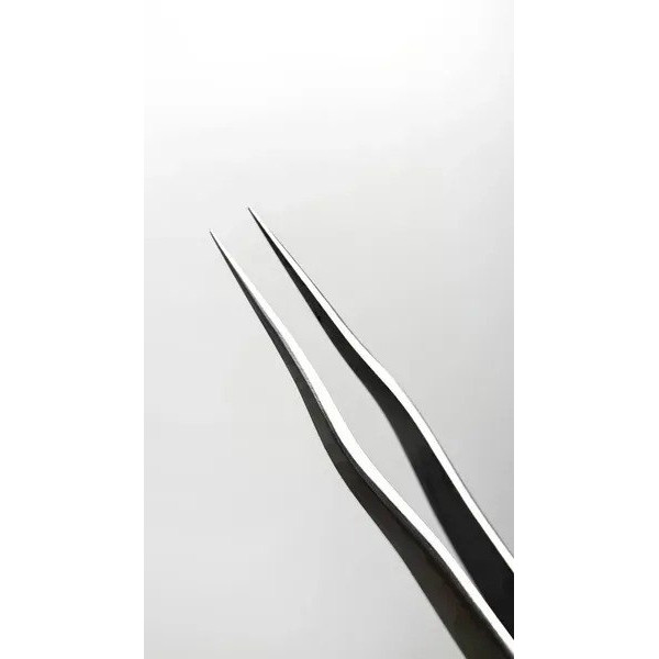 Straight eyelash extension tweezers MARY LASH, S2 "Extended"