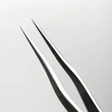 Straight eyelash extension tweezers MARY LASH, S2 "Extended"