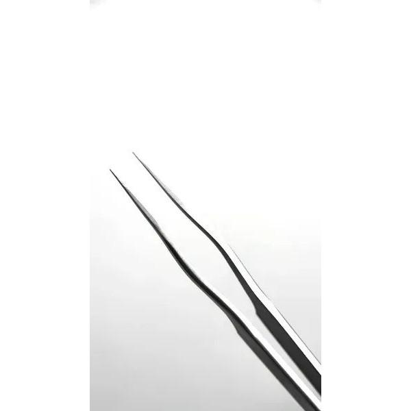 Straight eyelash extension tweezers MARY LASH, S3 "Dolphin"