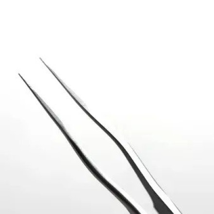 Straight eyelash extension tweezers MARY LASH, S3 "Dolphin"